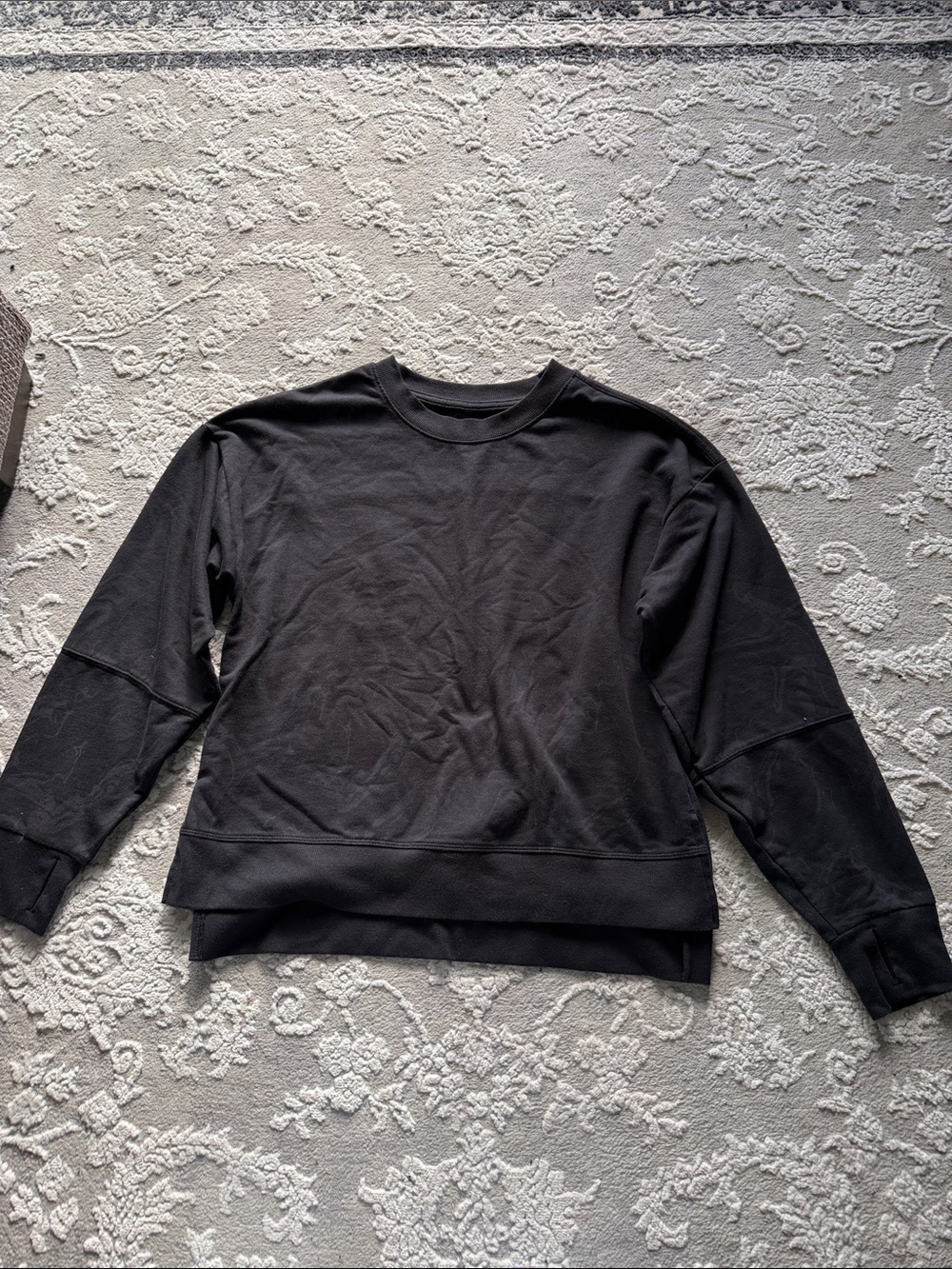 all in motion Women's Black Crewneck Pullover Sweater